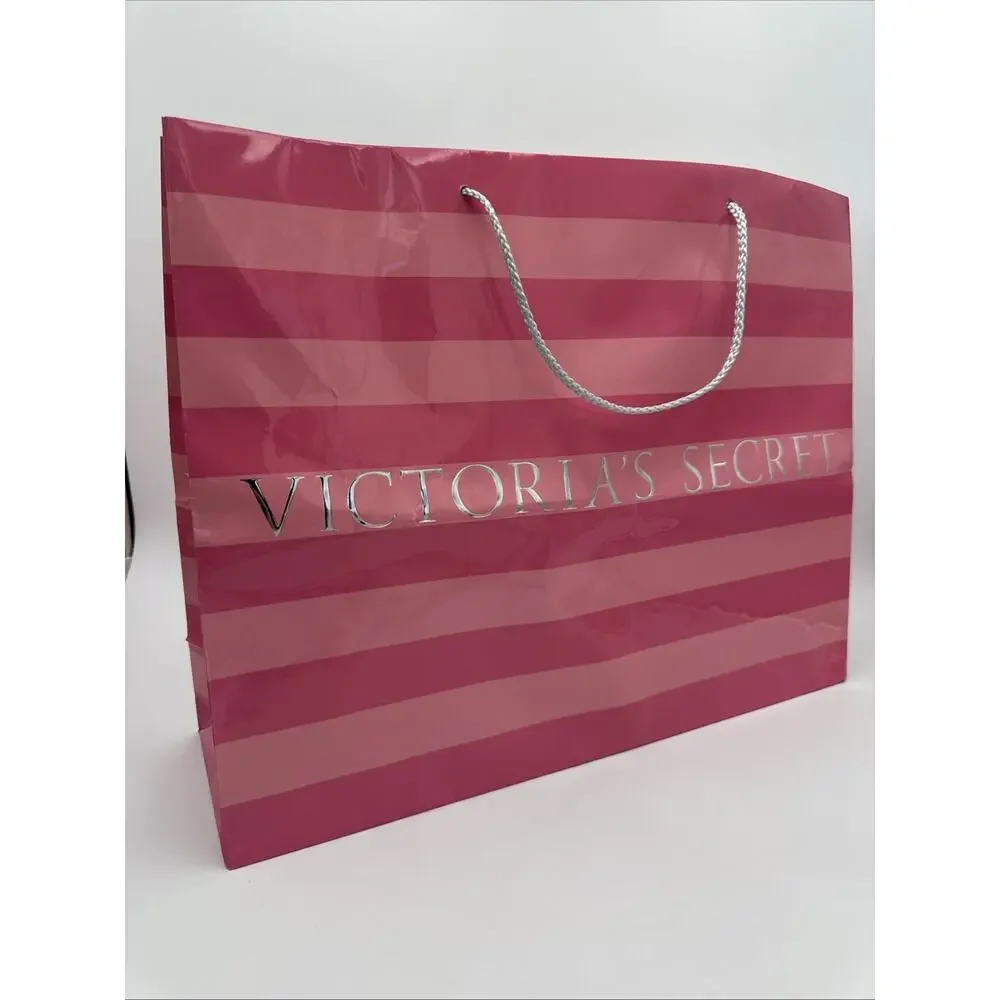 2- Vintage Victoria’s Secret Shopping Gift Bags And Box